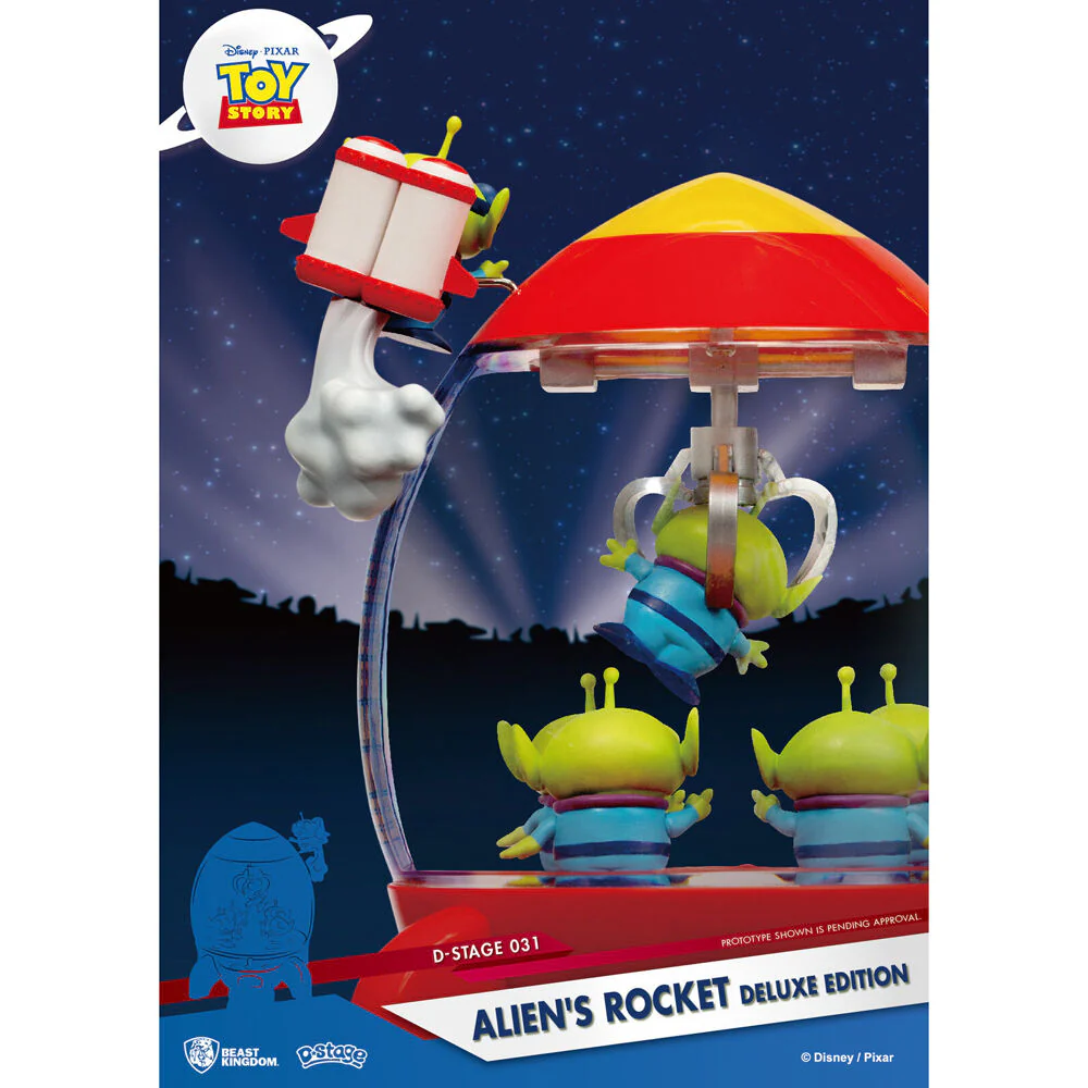 Beast Kingdom D Stage Toy Story Aliens Rocket Deluxe Edition 15cm Figurine - Image 5