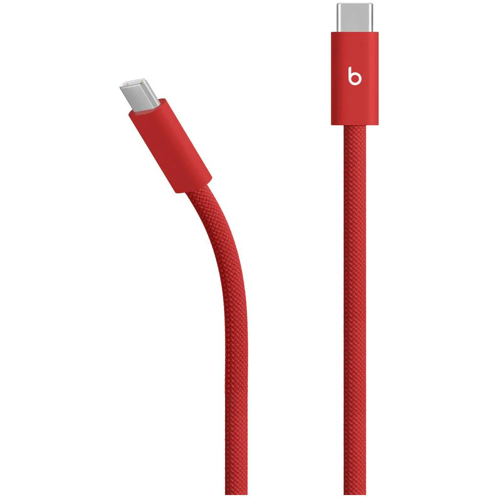 Beats 240W USB-C to USB-C Braided Cable 3M (Rapid Red) - Image 2