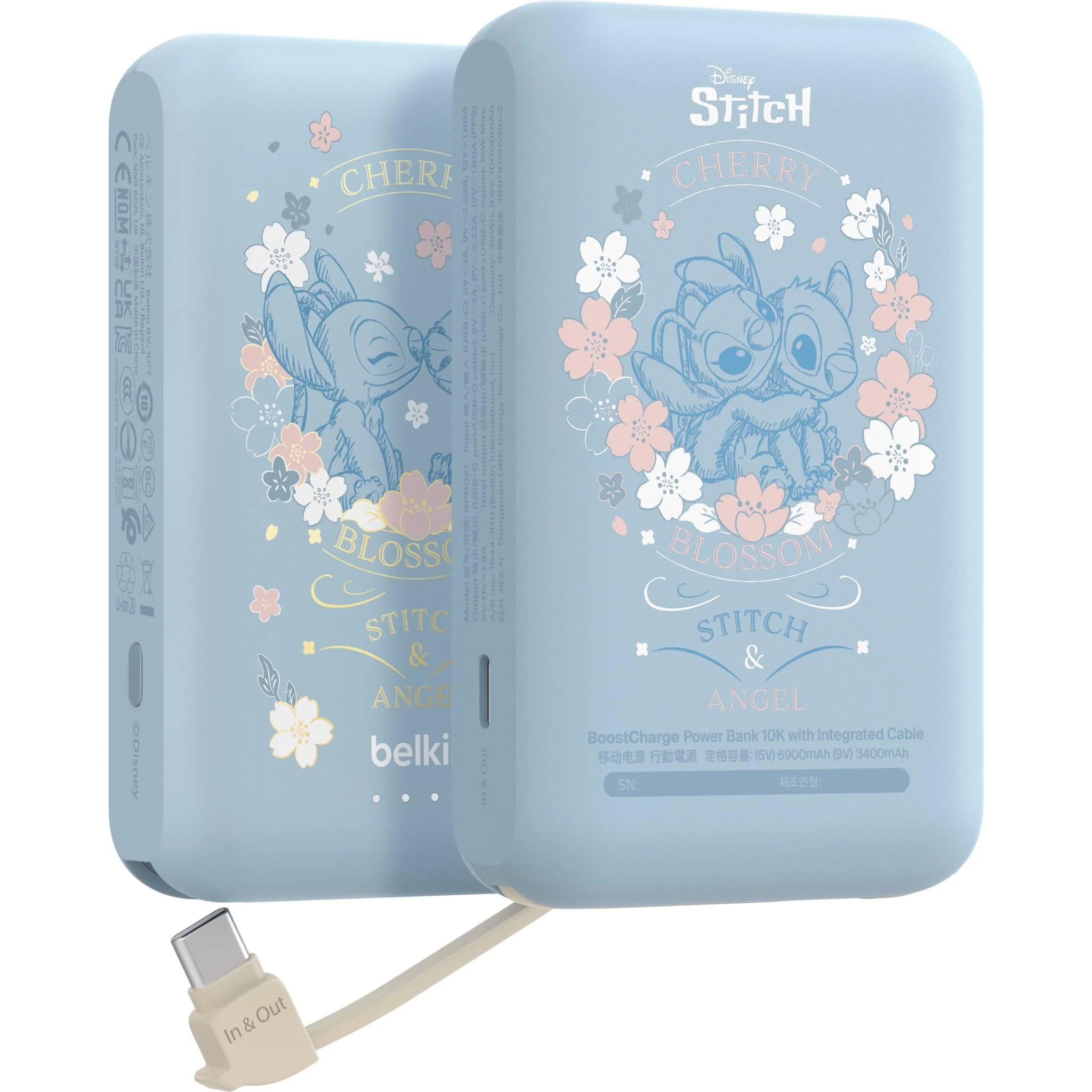 Belkin BoostCharge Power Bank 10K with Integrated Cable (Disney Collection: Stitch) - Image 2