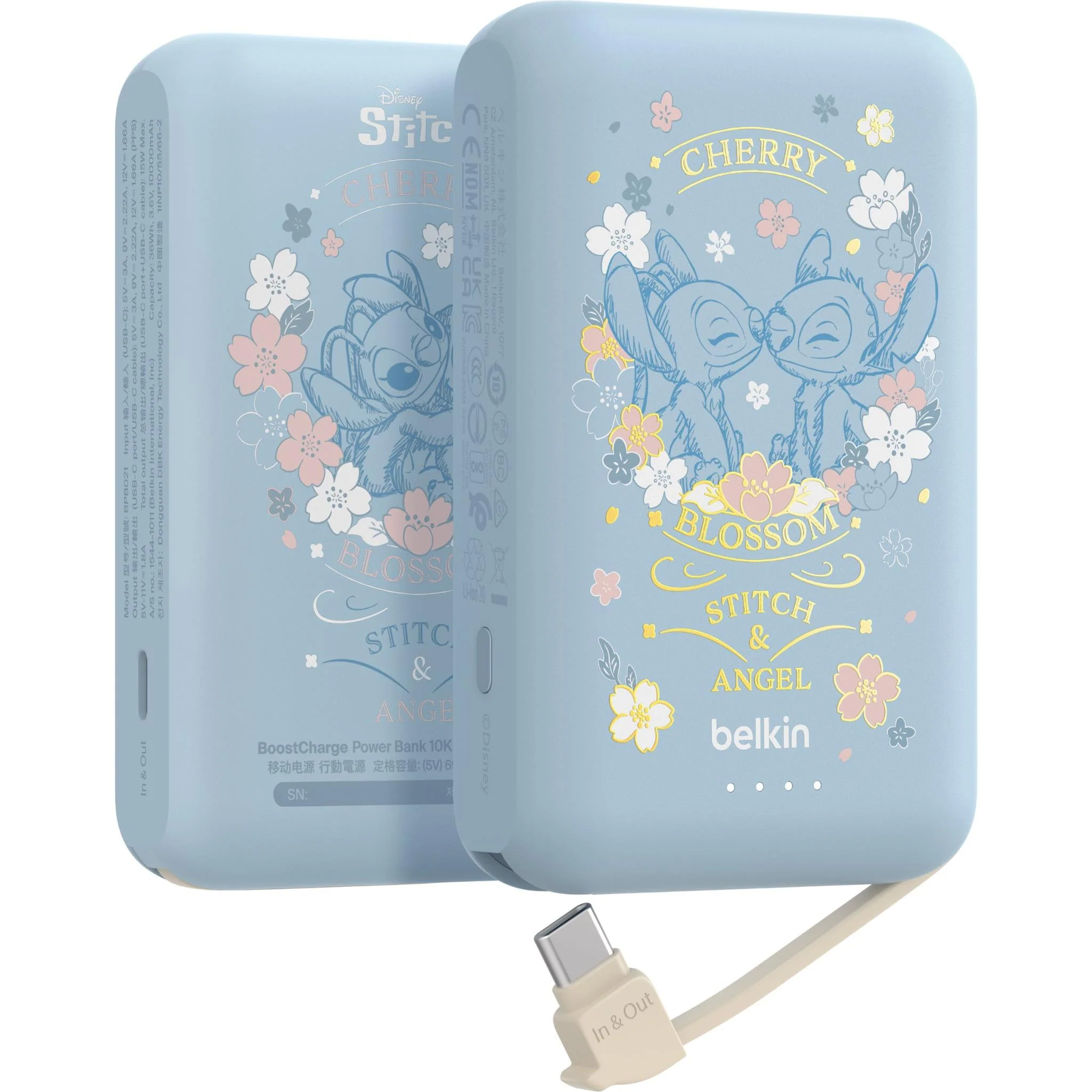 Belkin BoostCharge Power Bank 10K with Integrated Cable (Disney Collection: Stitch) - Image 3