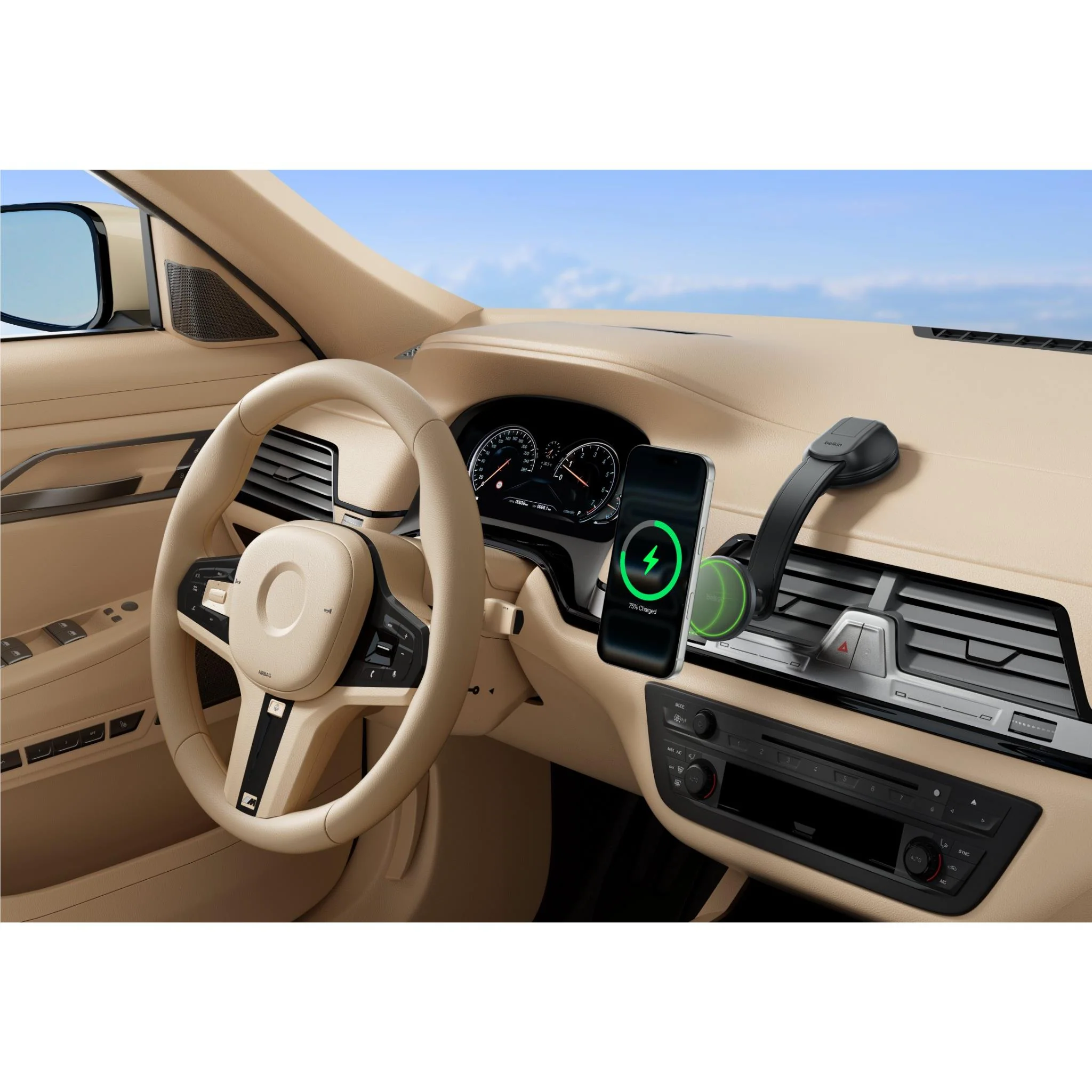 Belkin Qi2 15W Wireless In-Car Dash Mount Charger - Image 5