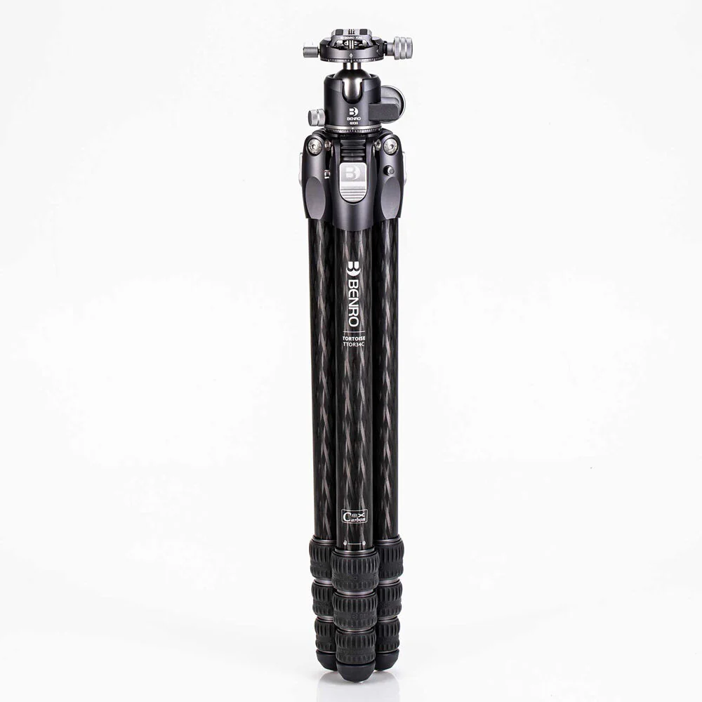 Benro Tortoise 34C Carbon Fibre 4 Section Photo Tripod GX35 Ball Head - Image 2