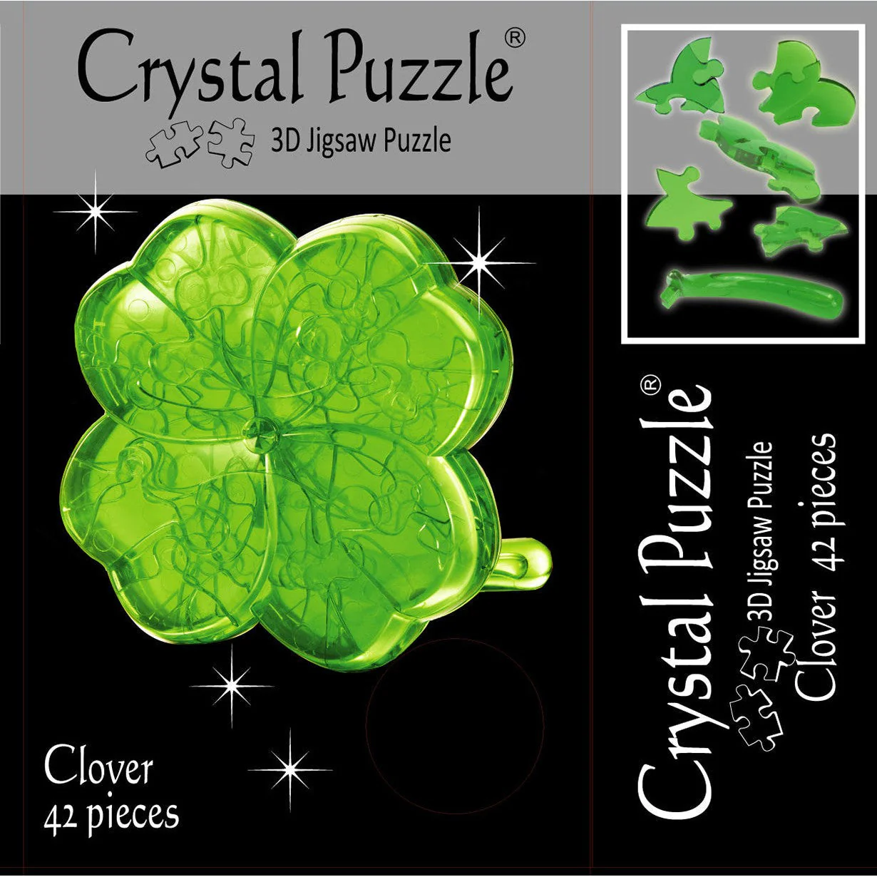Bepuzzled 3D Clover Crystal Puzzle - Image 4