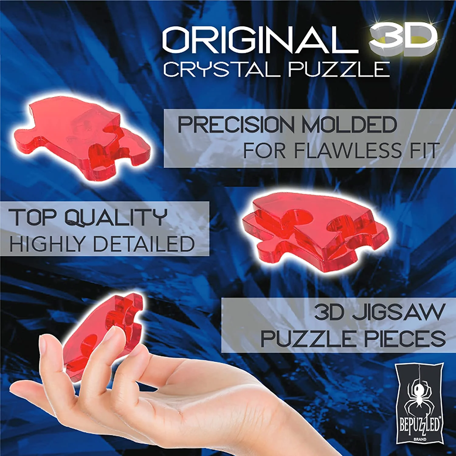 Bepuzzled 3D Crystal Puzzle: Yellow Bird - Image 2
