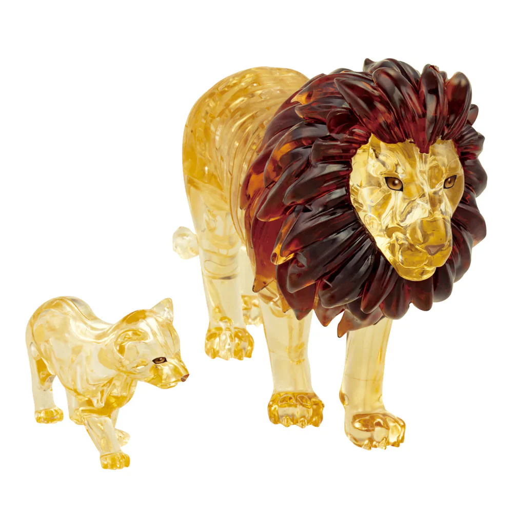 Bepuzzled 3D Lion and Cub Crystal Puzzle - Image 3