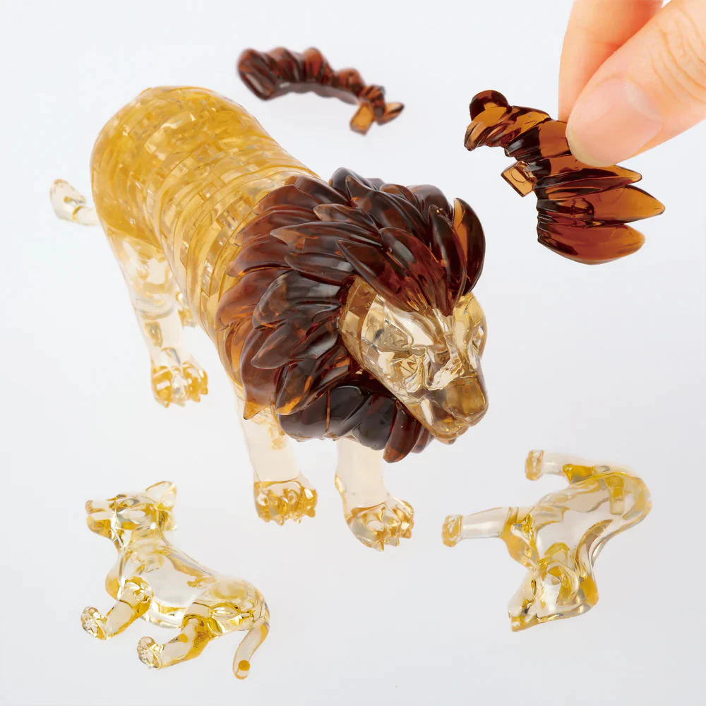 Bepuzzled 3D Lion and Cub Crystal Puzzle - Image 5