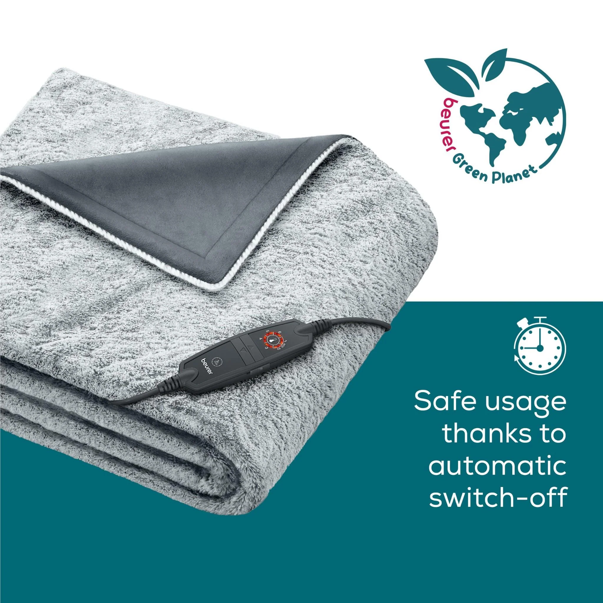 Beurer HD75NGP Super Cosy Heated Throw (Dark Grey) - Image 4