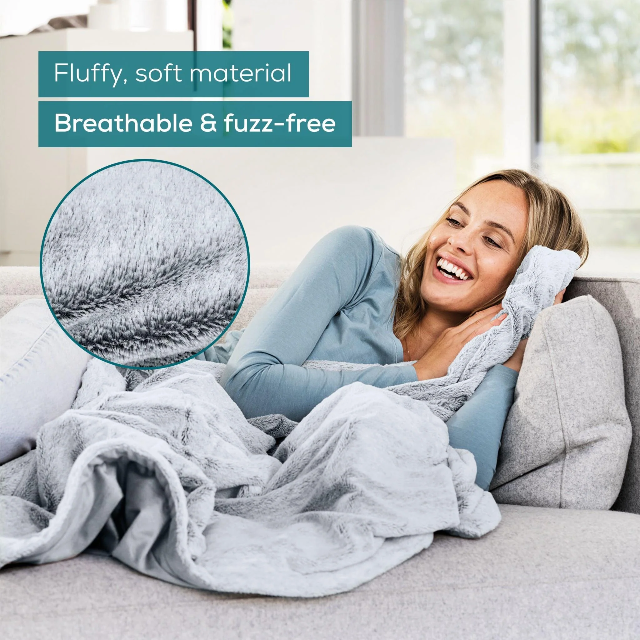 Beurer HD75NGP Super Cosy Heated Throw (Dark Grey) - Image 5
