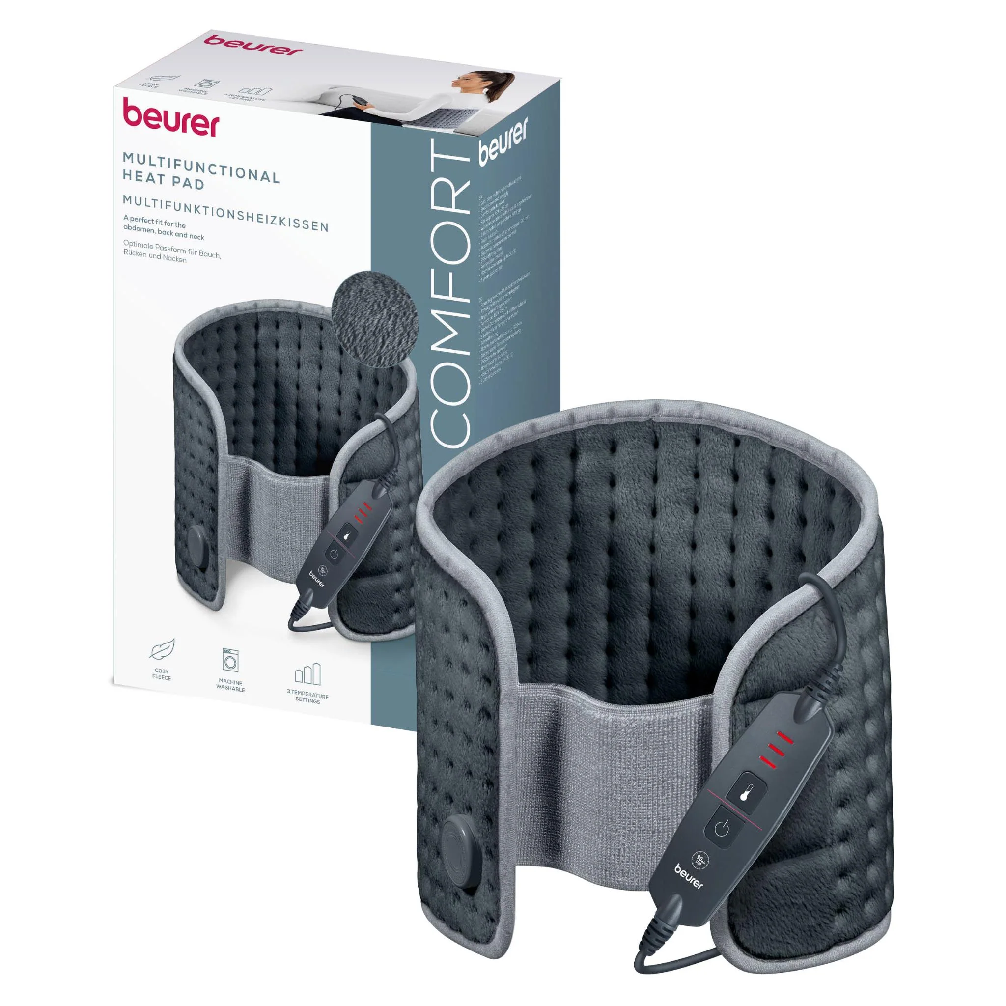 Beurer HK60 Super Cosy Abdominal & Back Heating Pad - Image 3