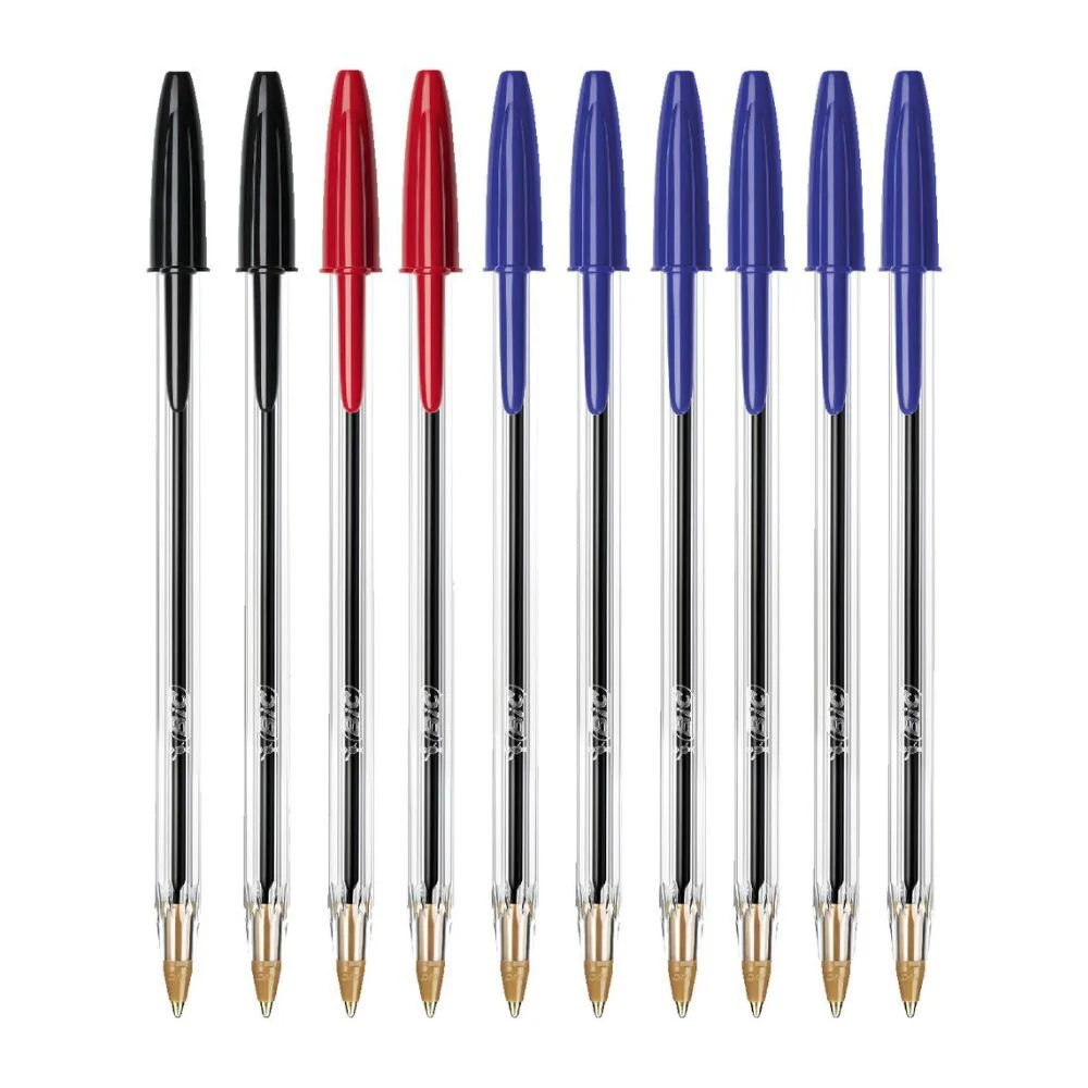 Bic Cristal Original Ballpoint Pen - Assorted [10-Pieces] - Image 2