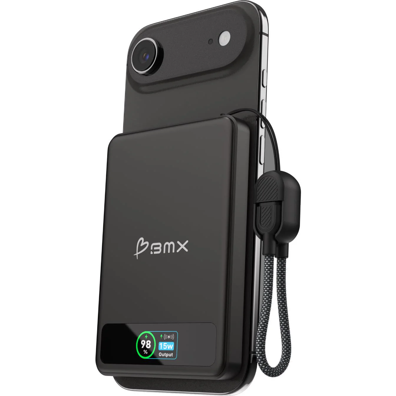 BMX SolidSafe 5K Solid-State Magnetic Power Bank (Black) - Image 3