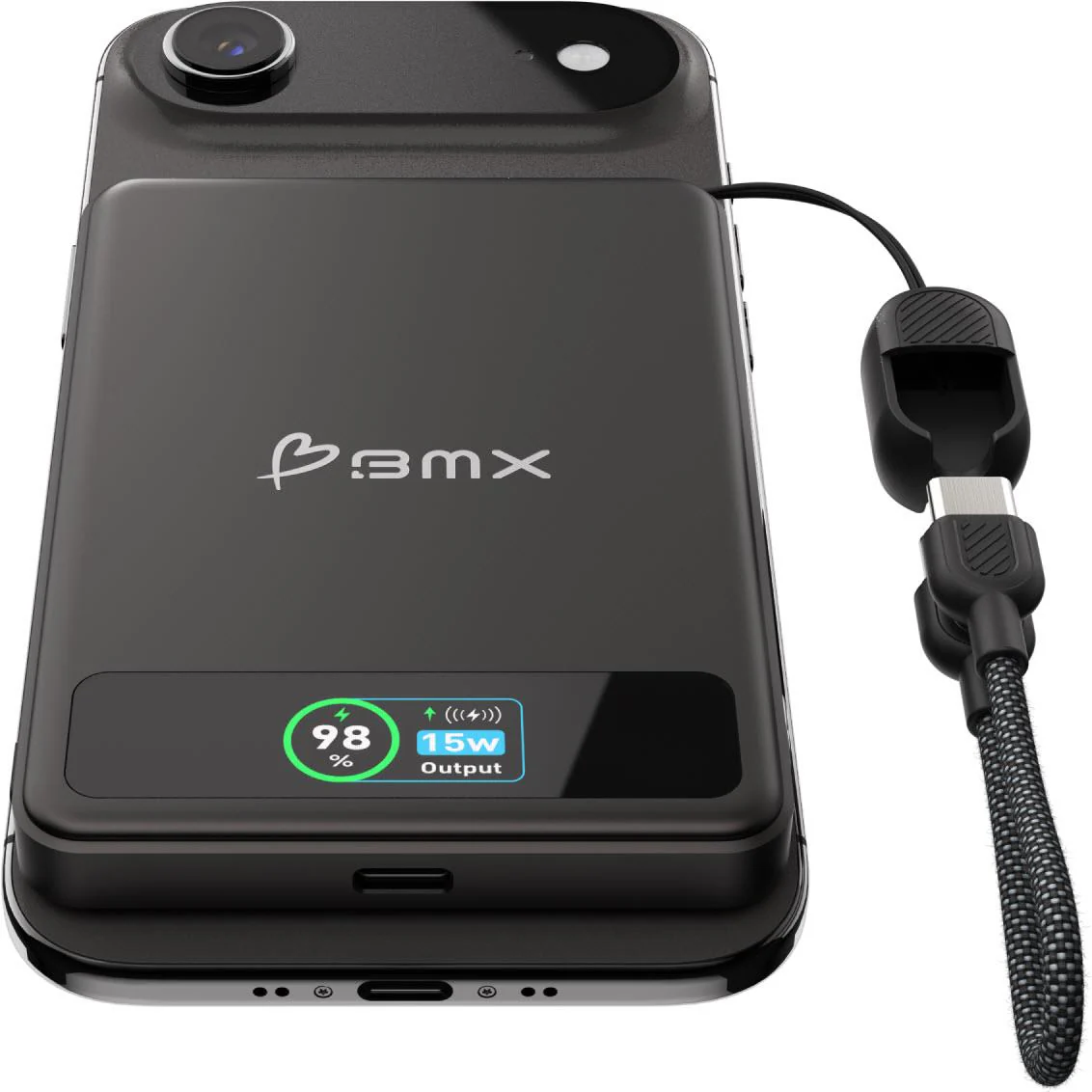 BMX SolidSafe 5K Solid-State Magnetic Power Bank (Black) - Image 4