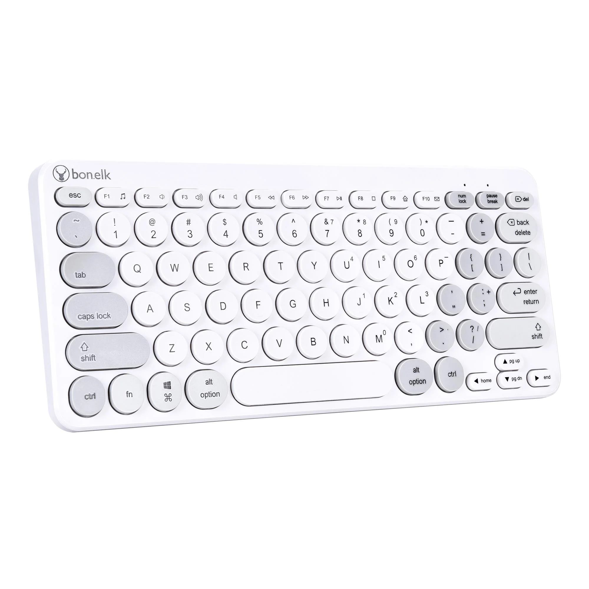 Bonelk KM-383 Wireless Compact Keyboard and Mouse Combo (White) - Image 3