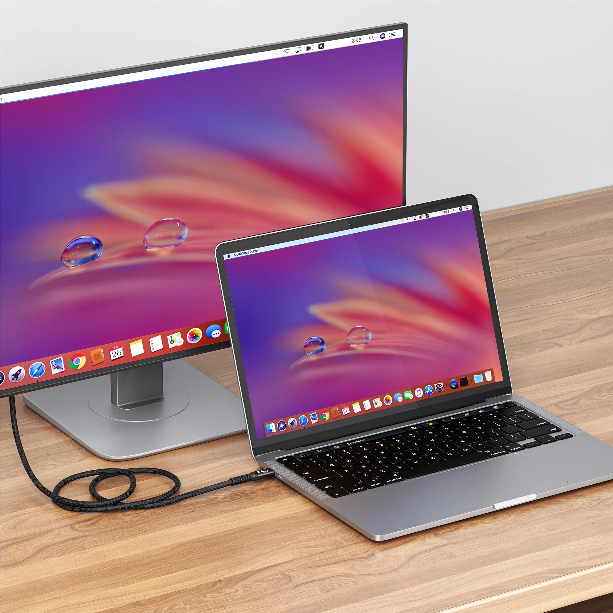 Bonelk Pro-X Long-Life USB-C to DisplayPort Cable, 8k 60Hz 1.5 (Black) - Image 5