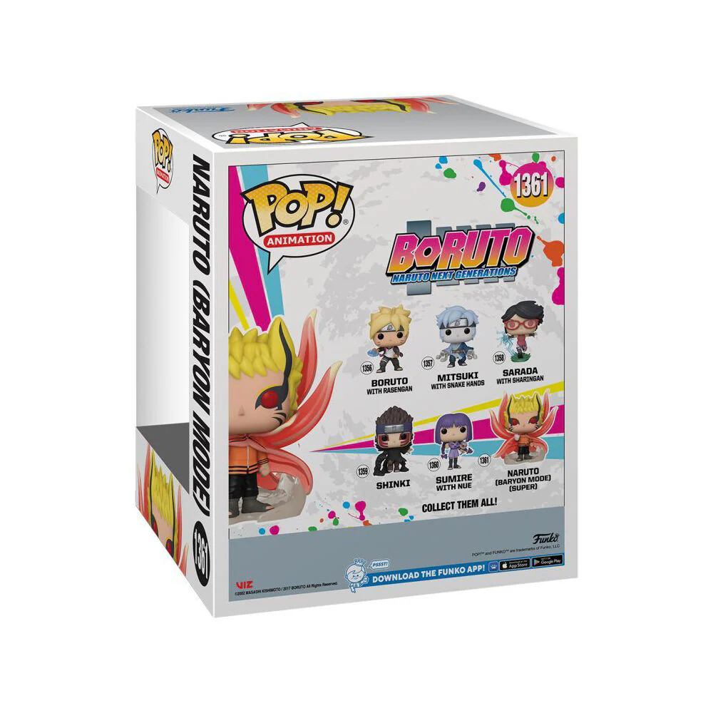 Boruto Naruto Baryon Mode Pop Bobblehead Collectible Vinyl Figurine 6" - Image 2