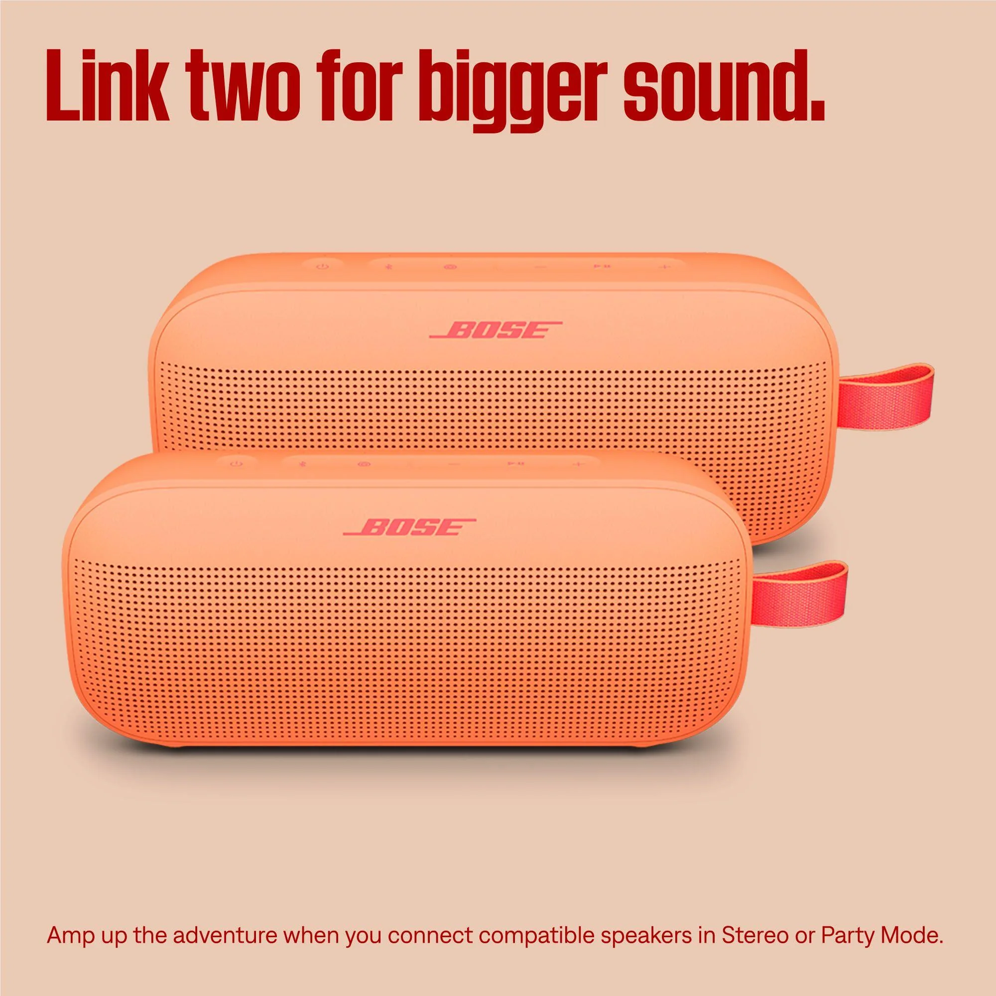Bose SoundLink Flex Portable Speaker 2nd Gen (Peach) - Image 4