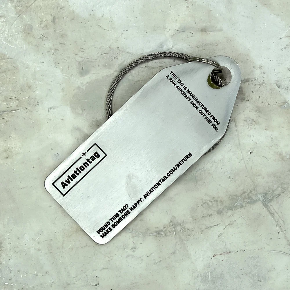 Boyle Aviationtag Keychain Piper PA28 Tag 14.5cm (White) - Image 3