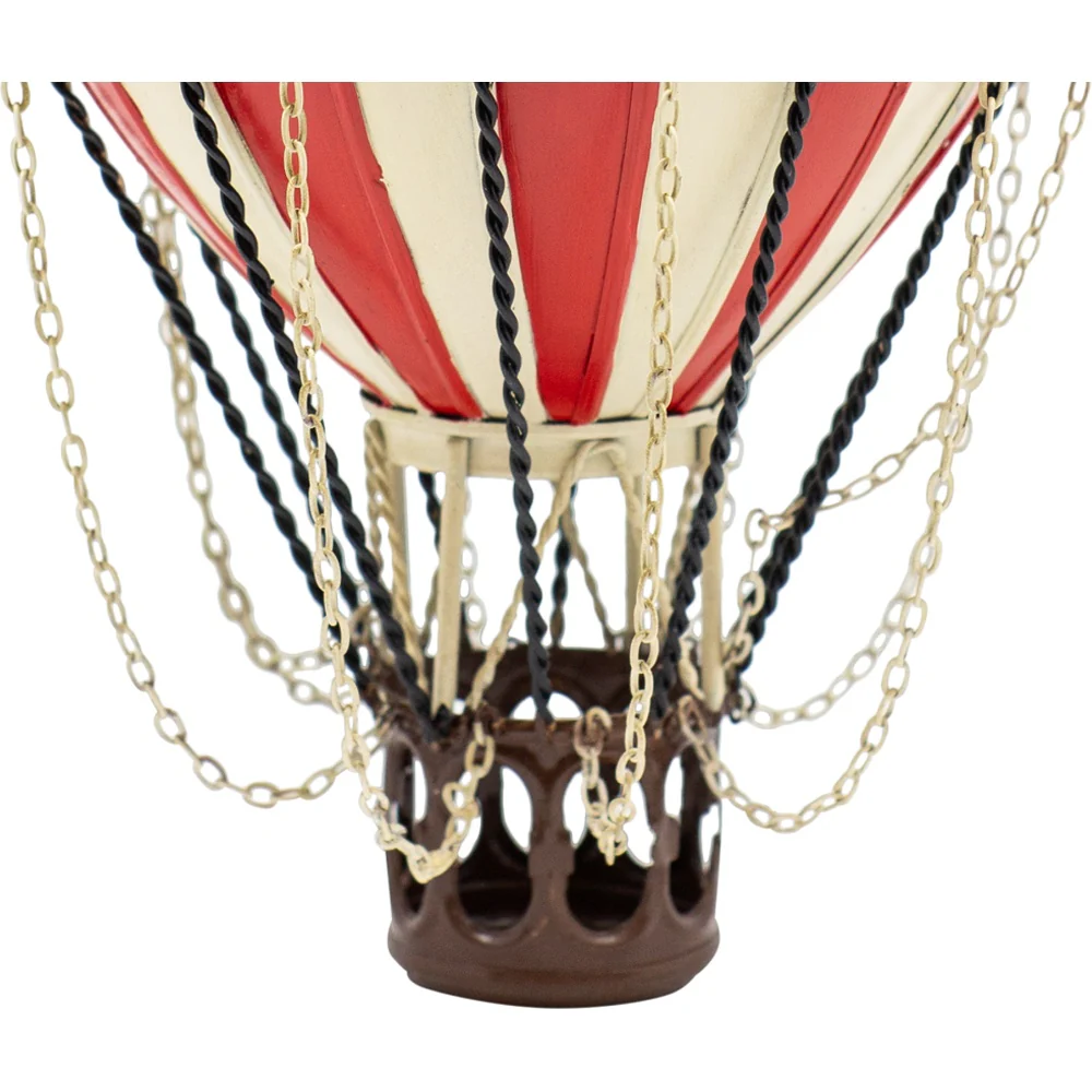 Boyle Handmade Metal Balloon Ornament Small 32cm (Red/White) - Image 2