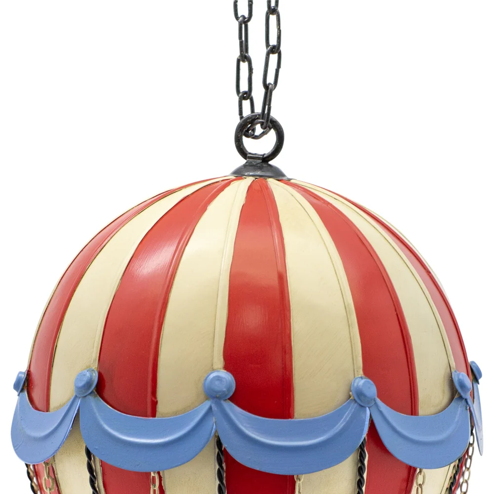 Boyle Handmade Metal Balloon Ornament Small 32cm (Red/White) - Image 3