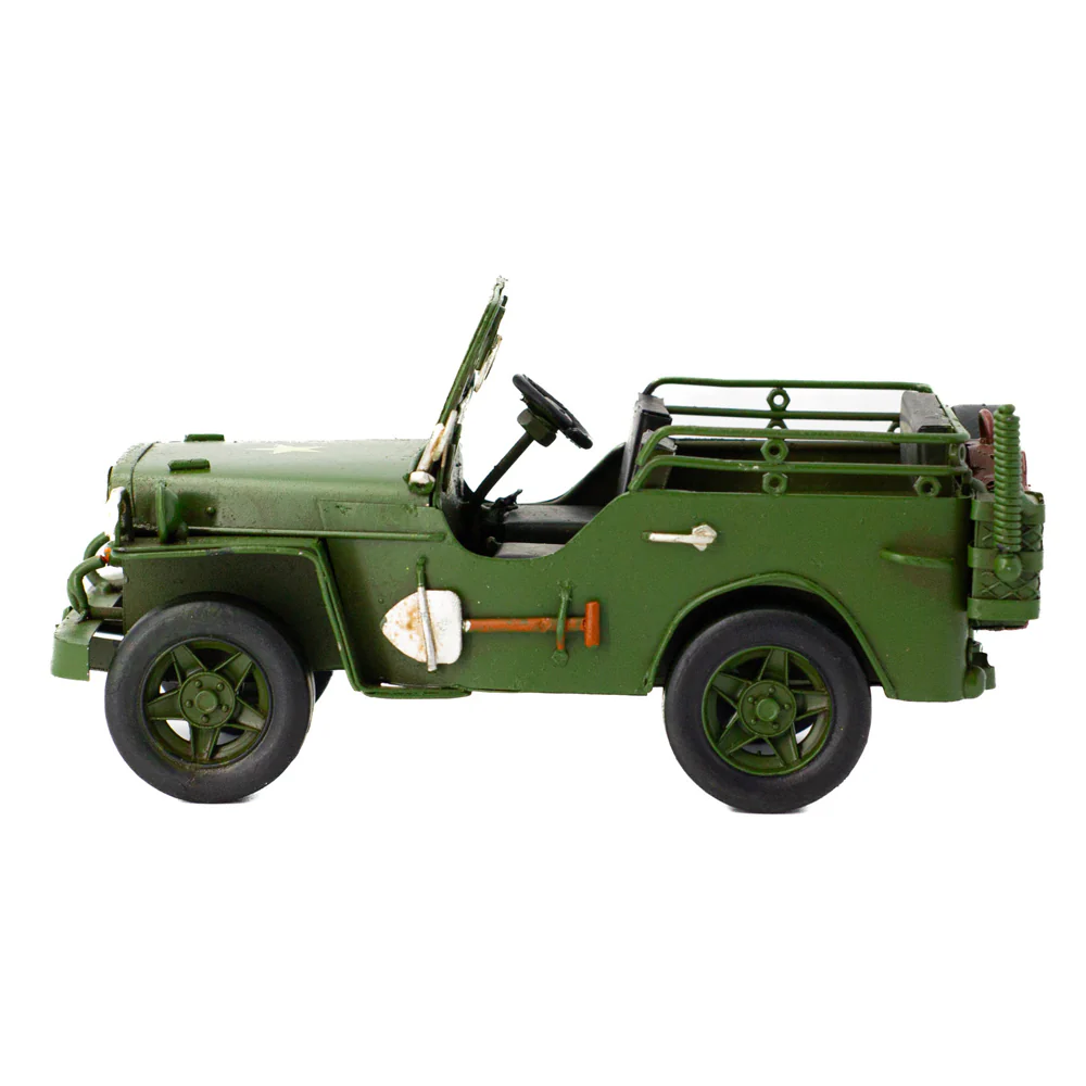 Boyle Metal Display Army Jeep Handmade Ornament Home Decor 17cm - Image 3