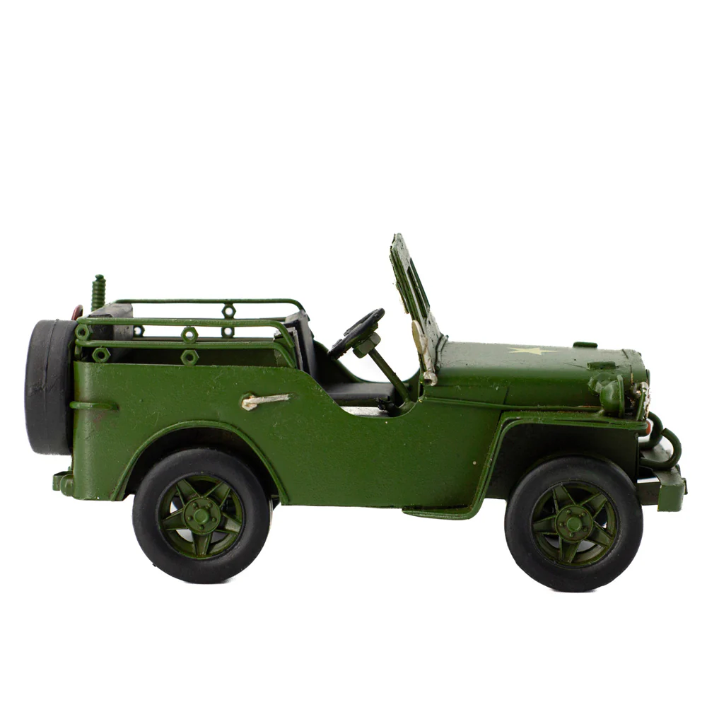 Boyle Metal Display Army Jeep Handmade Ornament Home Decor 17cm - Image 4