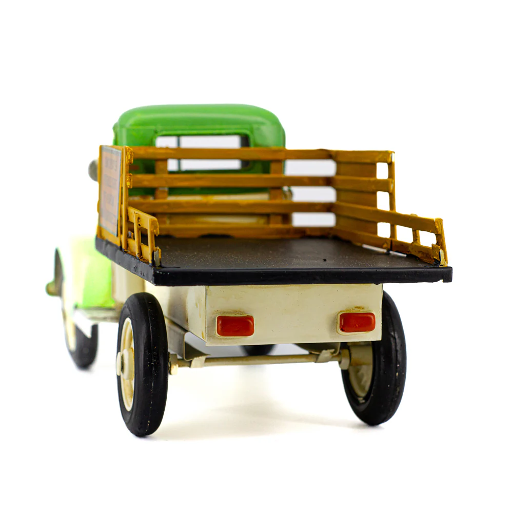 Boyle Metal Display Farm Truck Handmade Ornament Home Decor 29cm (Green/White) - Image 5