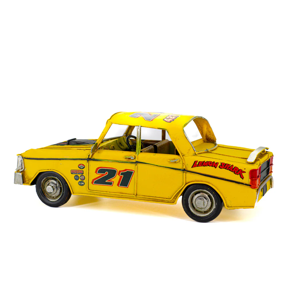 Boyle Metal Display Ford GT-HO Handmade Ornament Home Decor 27cm (Yellow) - Image 3