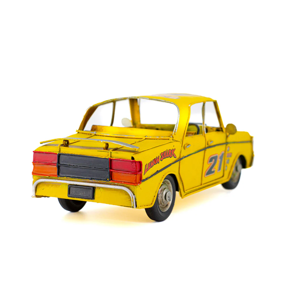 Boyle Metal Display Ford GT-HO Handmade Ornament Home Decor 27cm (Yellow) - Image 6