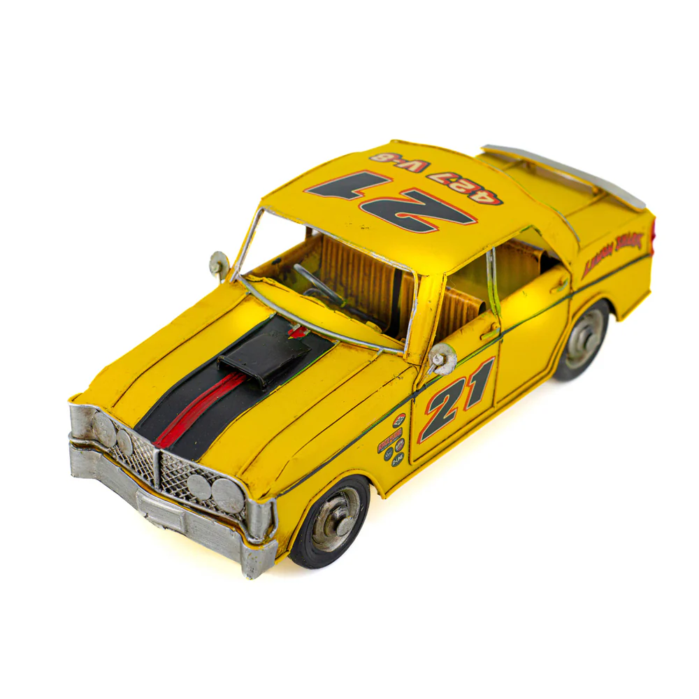 Boyle Metal Display Ford GT-HO Handmade Ornament Home Decor 27cm (Yellow) - Image 7