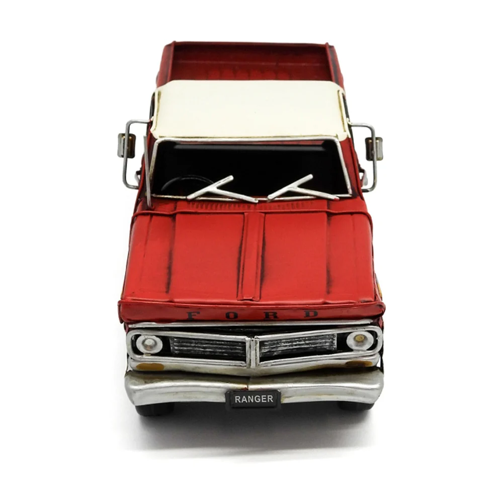 Boyle Metal Ornament Figurine 1970 Ford F-100 Ranger Car 33cm (Red) - Image 3