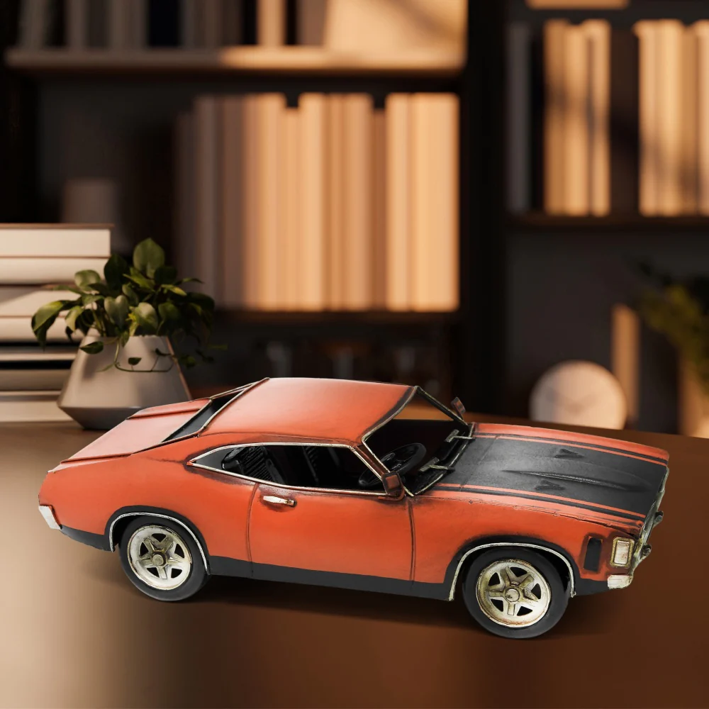 Boyle Metal Ornament Figurine 1972 Ford Falcon XS GT Coup Car 26x12cm (Orange) - Image 6