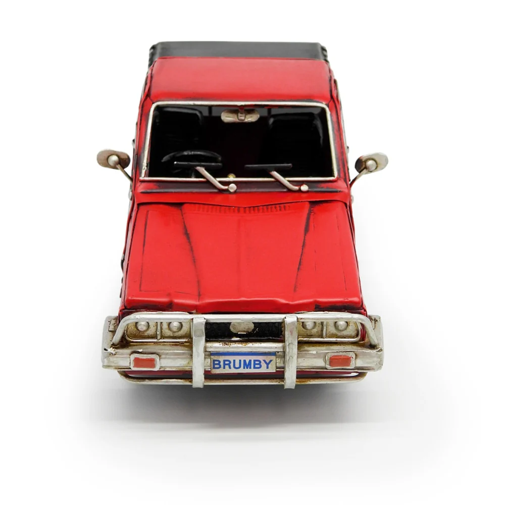 Boyle Metal Ornament Figurine 1986 Subaru Brumby Ute Truck 33cm (Red) - Image 2