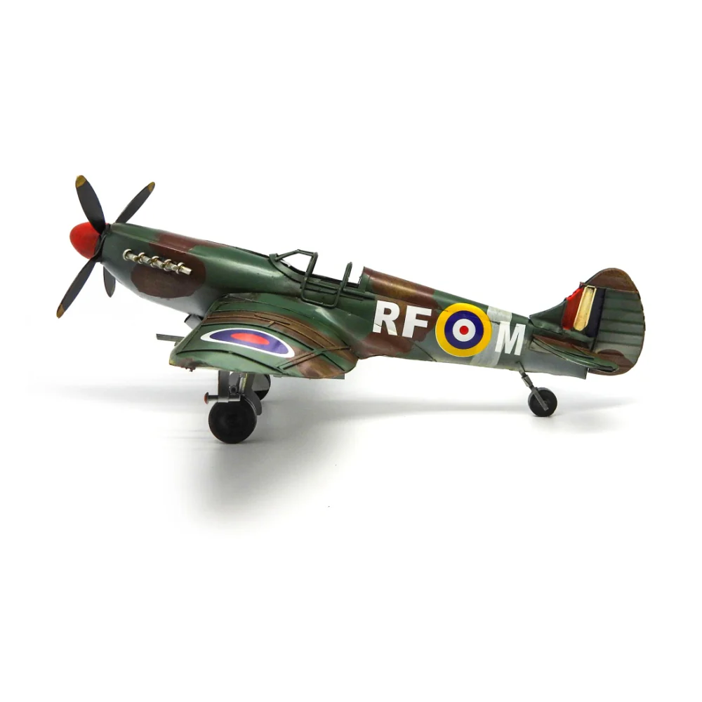 Boyle Metal Ornament Home Decor Collectible 1940 Spit Fire Plane 46x40x18cm - Image 4