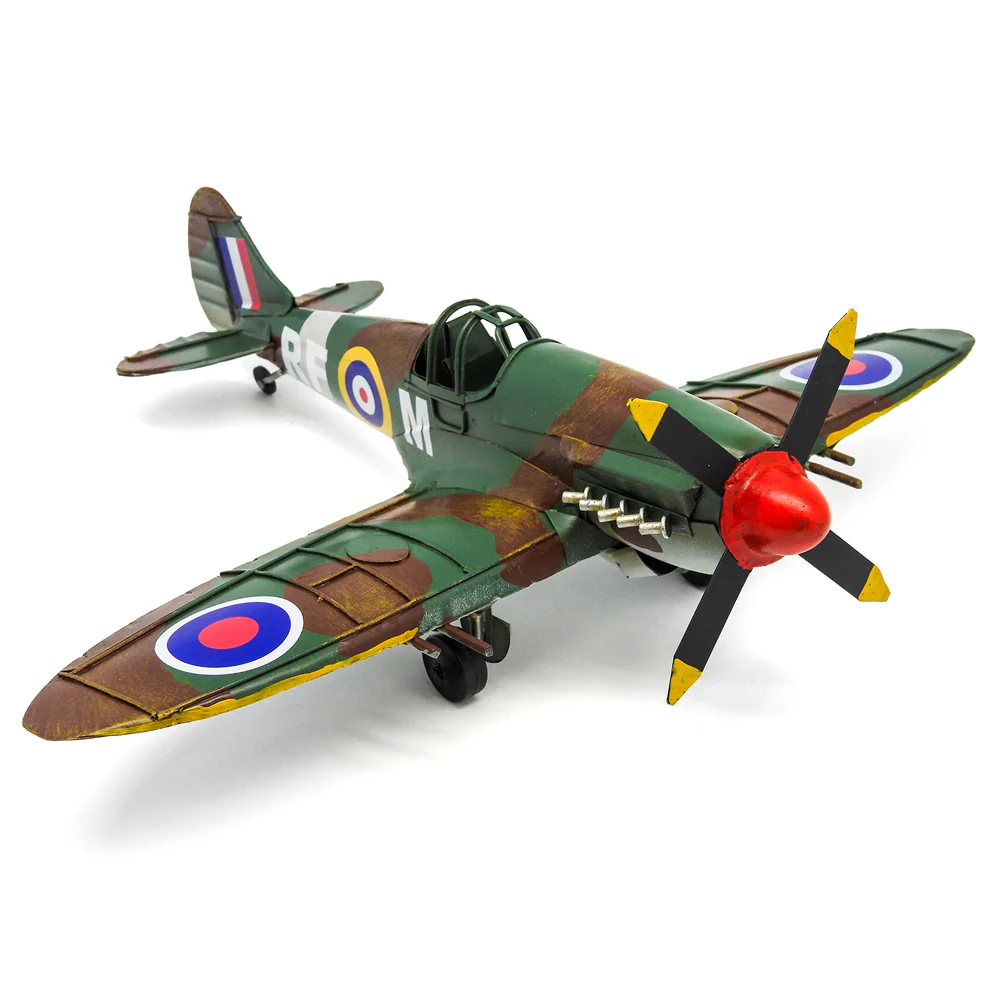 Boyle Metal Ornament Home Decor Collectible 1941 Spit Fire Plane 30.5x33x12.5cm - Image 2