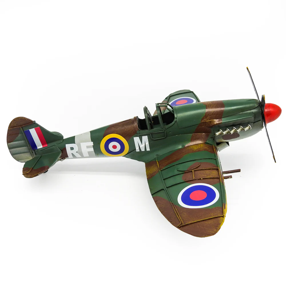 Boyle Metal Ornament Home Decor Collectible 1941 Spit Fire Plane 30.5x33x12.5cm - Image 3