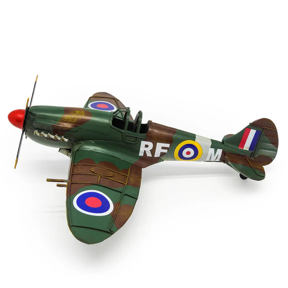 Boyle Metal Ornament Home Decor Collectible 1941 Spit Fire Plane 30.5x33x12.5cm - Image 5
