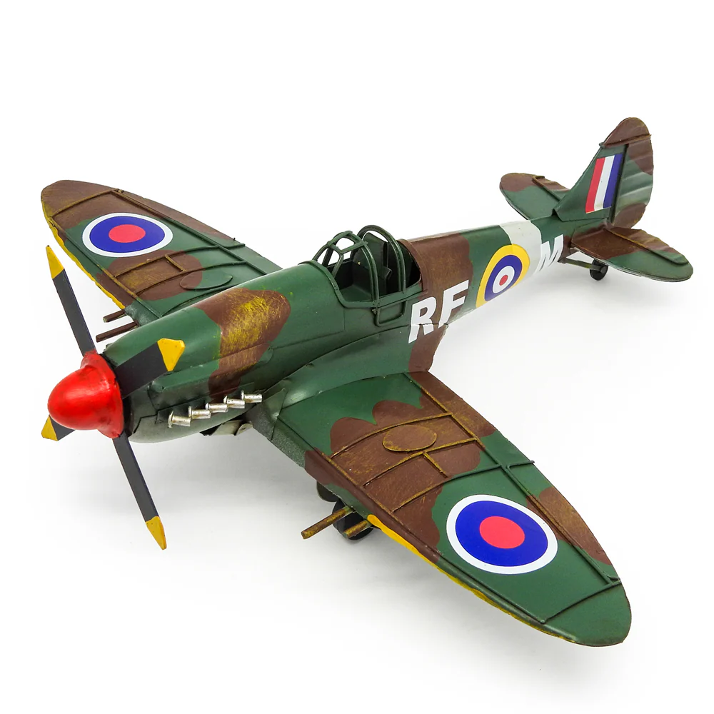 Boyle Metal Ornament Home Decor Collectible 1941 Spit Fire Plane 30.5x33x12.5cm - Image 6