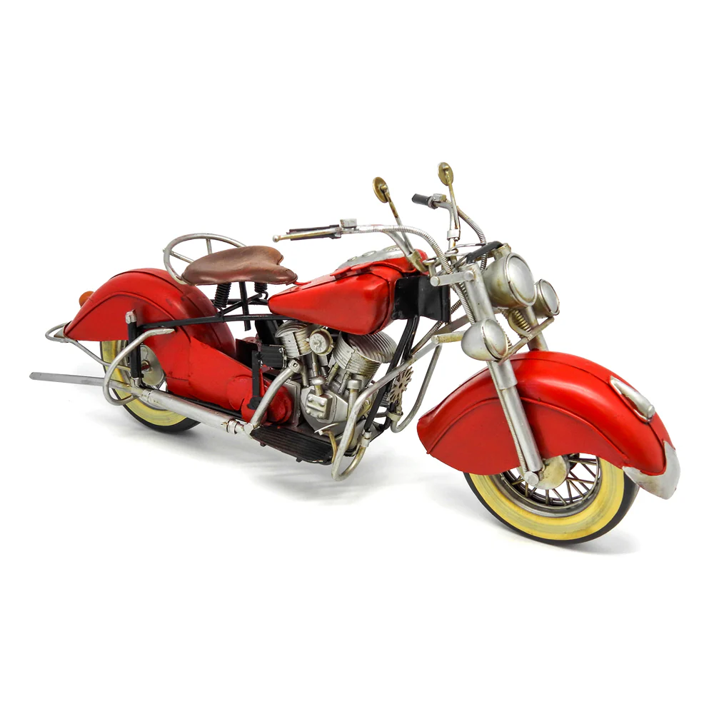 Boyle Metal Ornament Home Decor Collectible 1948 Chief Motorcycle 41x21x20.8cm - Image 2