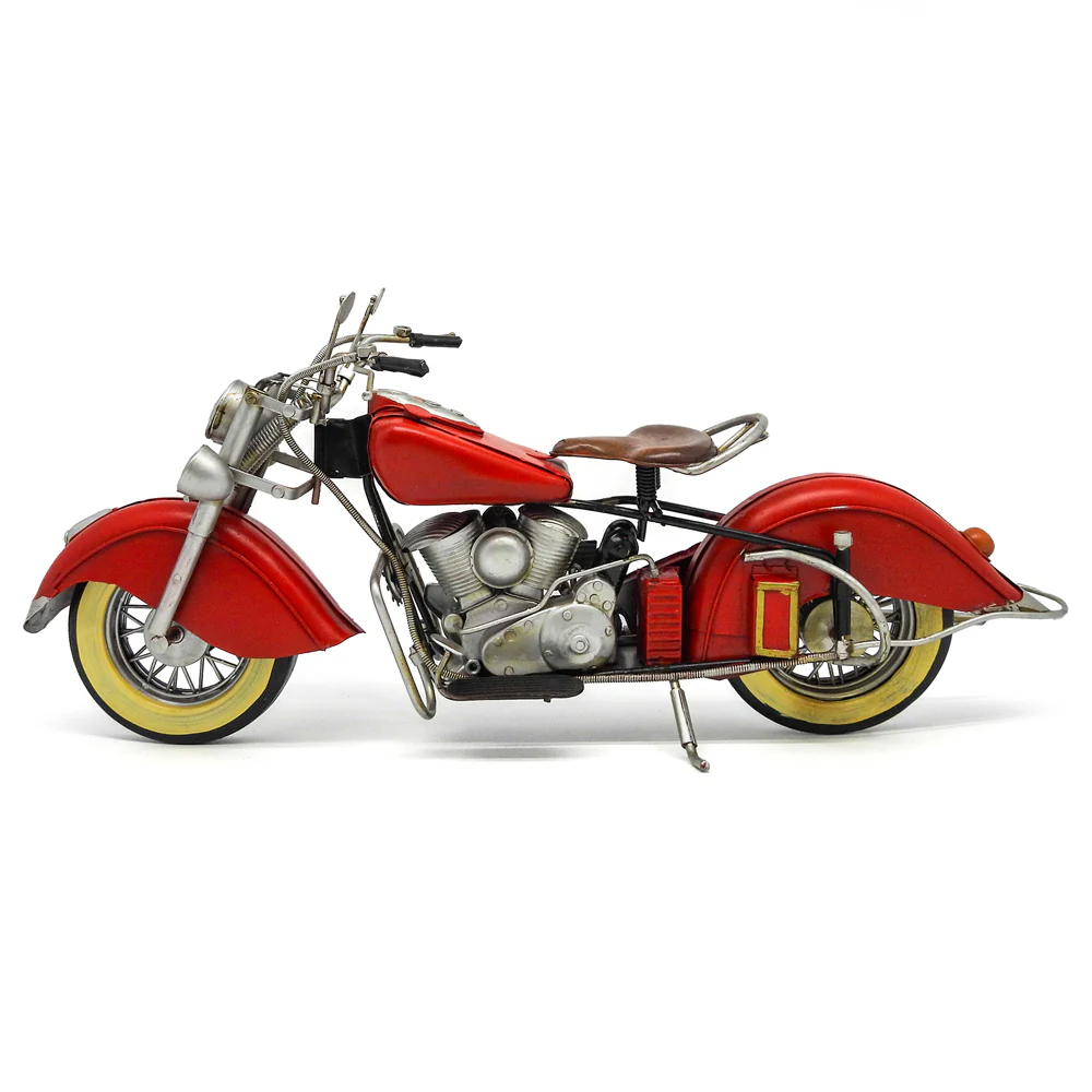 Boyle Metal Ornament Home Decor Collectible 1948 Chief Motorcycle 41x21x20.8cm - Image 5