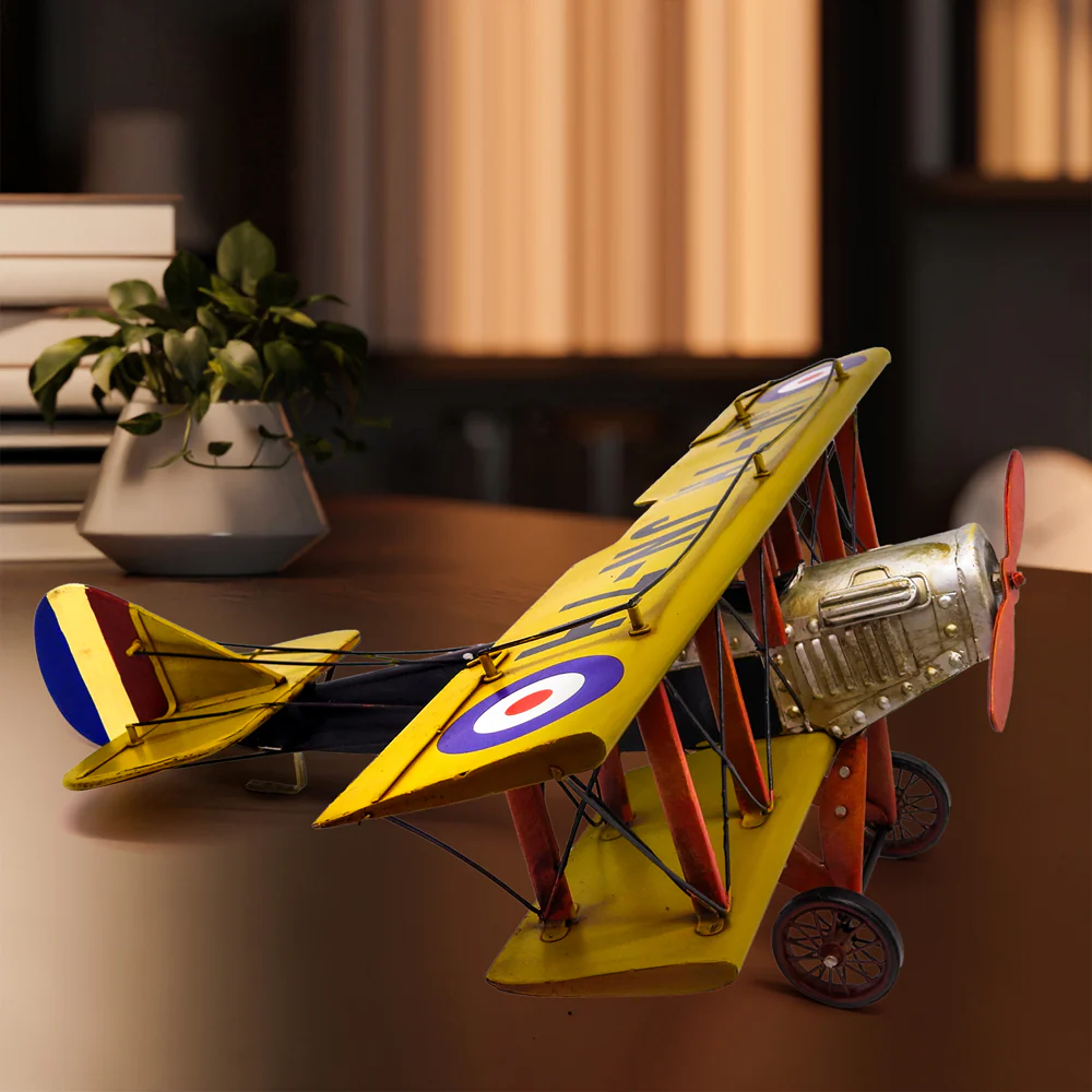 Boyle Metal Ornament Home Decor Collectible Curtis Jenny Plane 43x39x14.5cm - Image 7