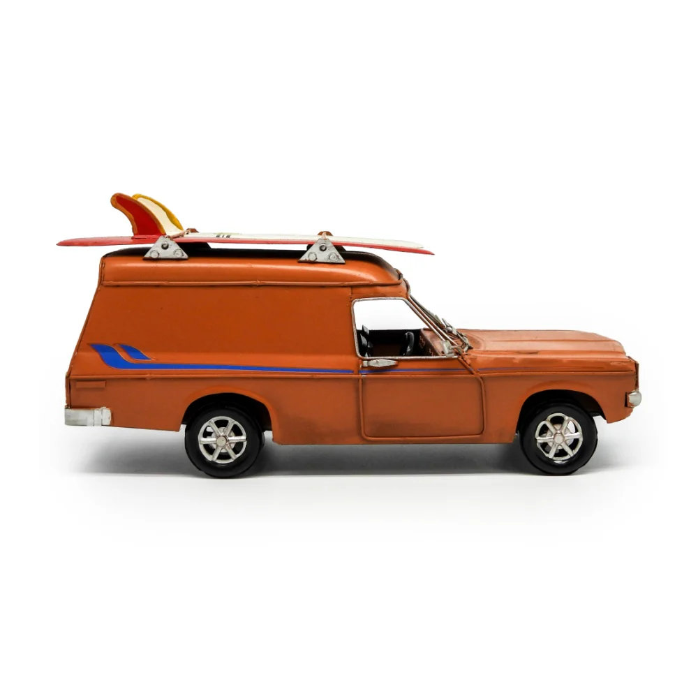 Boyle Metal Ornament Home Decor Collectible Holden Sandman Car 28x15x12cm (Orange) - Image 2