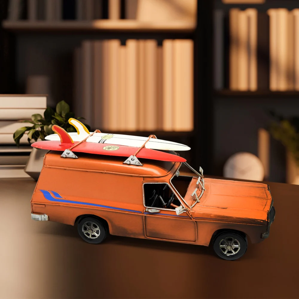 Boyle Metal Ornament Home Decor Collectible Holden Sandman Car 28x15x12cm (Orange) - Image 6