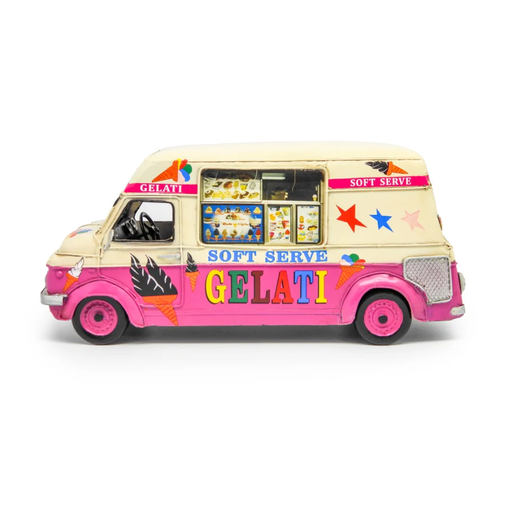 Boyle Metal Ornament Home Decor Collectible Ice Cream Truck Without Music 32cm - Image 4