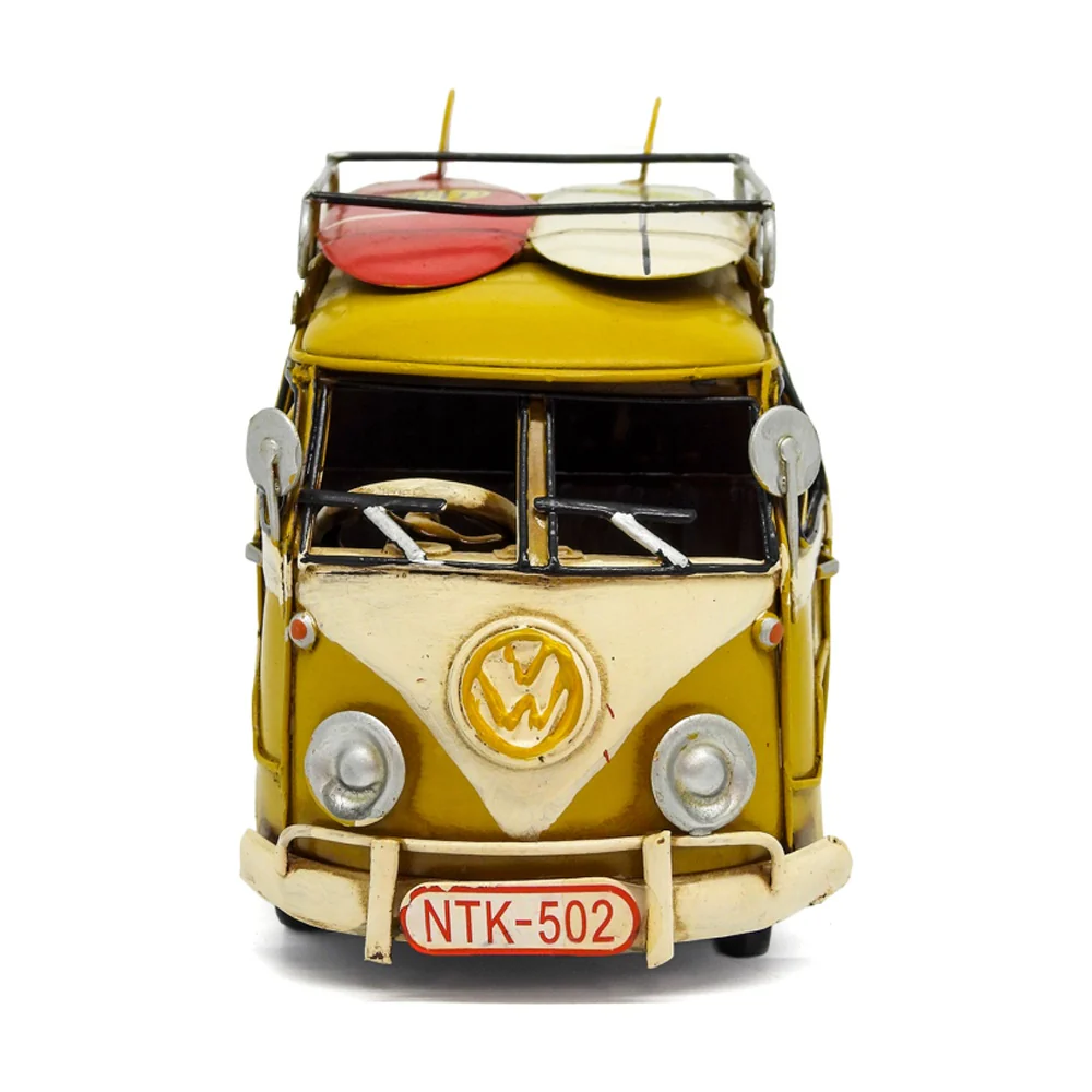 Boyle Metal Ornament Home Decor Collectible Kombi Van 20x9x11cm (Yellow) - Image 3
