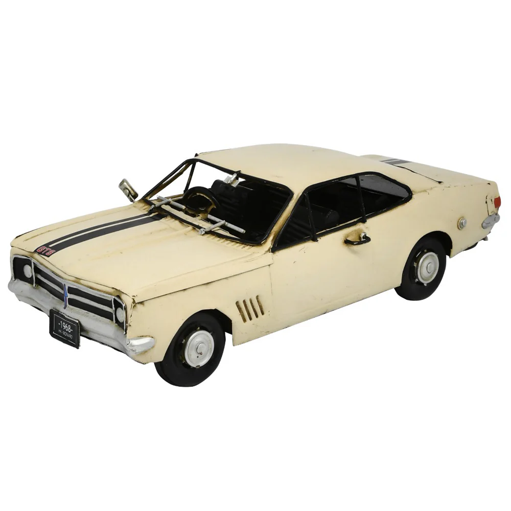 Boyle Metal Ornament Home Decor Collectible Monaro HK Car White 26x13x9cm - Image 5