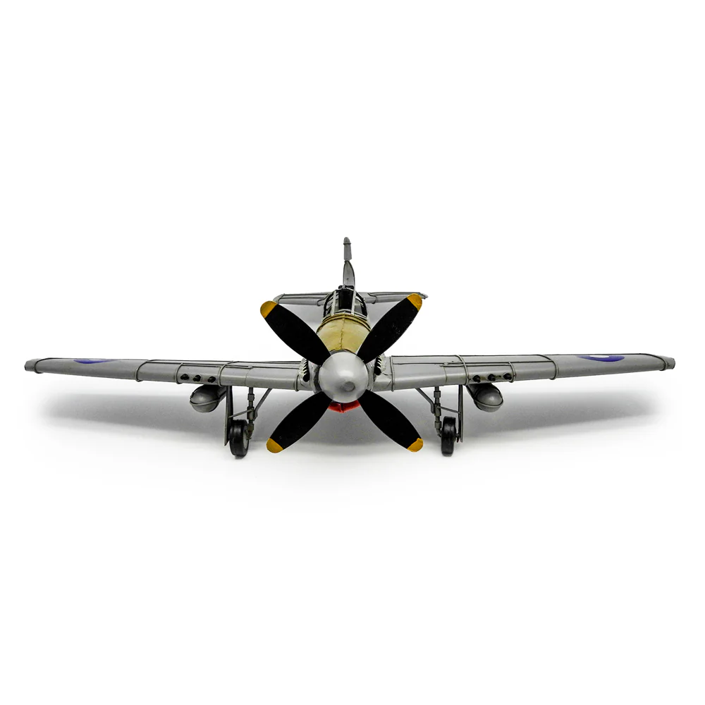 Boyle Metal Ornament Home Decor Collectible Mustang Shark Teeth Plane 50x43x20cm - Image 4