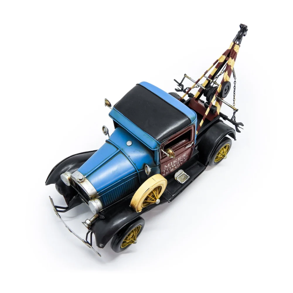 Boyle Metal Ornament Home Decor Collectible Old Ford Tow Truck 41x17x18cm - Image 5
