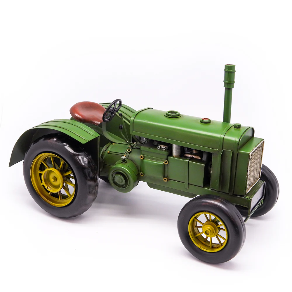 Boyle Metal Ornament Home Decor Collectible Tractor 38x18x18cm (Green/Gold) - Image 2