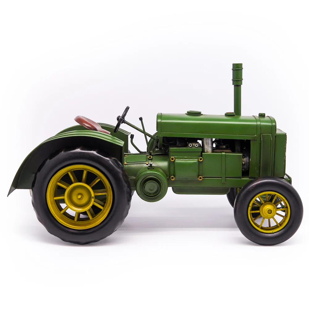Boyle Metal Ornament Home Decor Collectible Tractor 38x18x18cm (Green/Gold) - Image 3