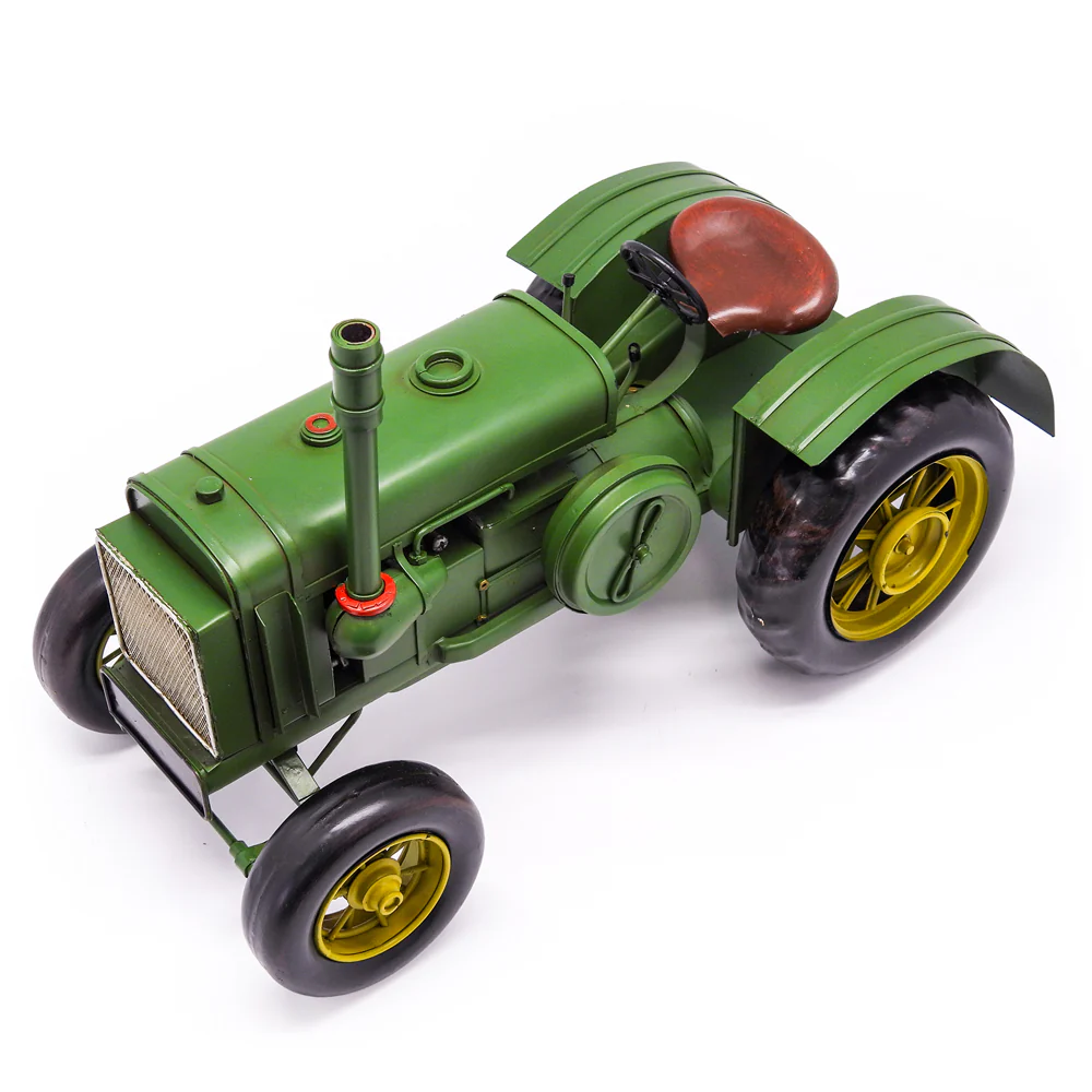 Boyle Metal Ornament Home Decor Collectible Tractor 38x18x18cm (Green/Gold) - Image 6